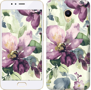 

Чохол Квіти аквареллю на Meizu M5s 296718