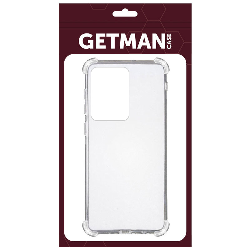 Фото TPU чохол GETMAN Ease logo посилені кути на Samsung Galaxy S20 Ultra (Прозорий (прозорий)) на vchehle.ua