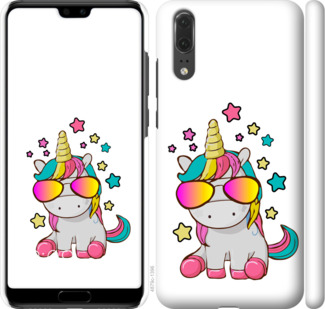 

Чехол Единорог в очках для Huawei P20 911865