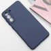 Фото Чехол Silicone Cover Lakshmi Full Camera (AA) для Samsung Galaxy S21 FE (Синий / Midnight Blue) на vchehle.ua