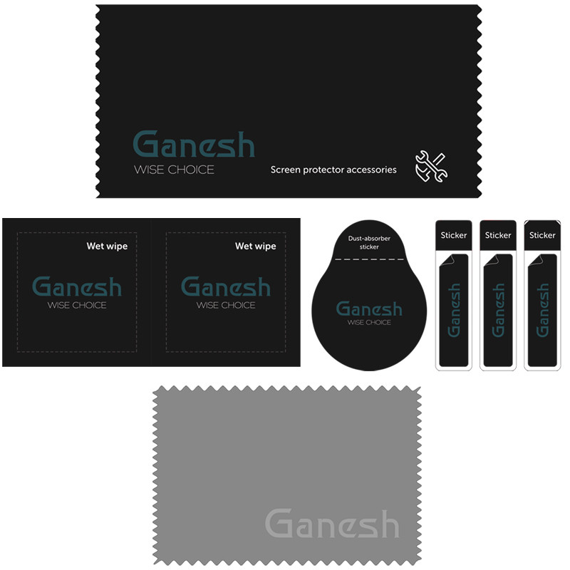 Защитное стекло Ganesh (Full Cover) для Apple iPhone 11 Pro Max / XS Max (6.5") (Черный) в магазине vchehle.ua