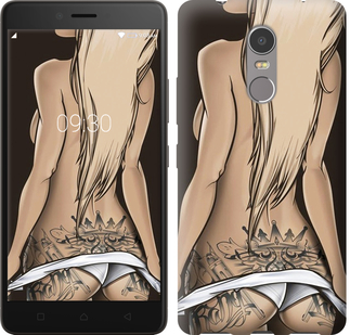 

Чохол Дівчина з татуюванням на Lenovo K6 Note 644252
