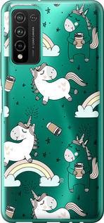 

Чехол Единорог и кофе для Huawei Honor 10X Lite 1607497