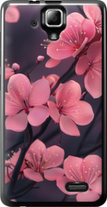 Чохол Пурпурна сакура на Lenovo A536