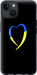 Чехол Жёлто-голубое сердце для iPhone 14