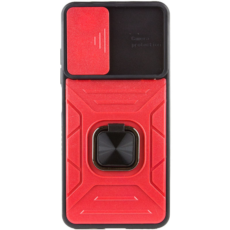 Фото Ударопрочный чехол Camshield Flash Ring для Xiaomi Redmi Note 11 (Global) / Note 11S (Красный) на vchehle.ua