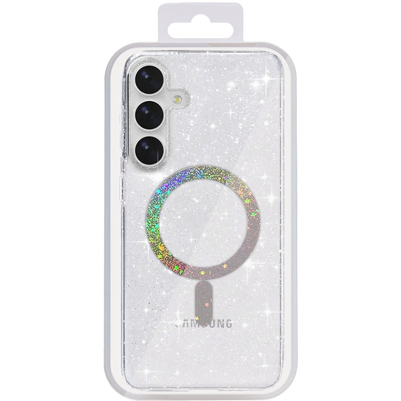 Фото Чехол TPU Eclipse Sparkle (MagFit) для Samsung Galaxy S25 / S24 (Clear) в магазине vchehle.ua