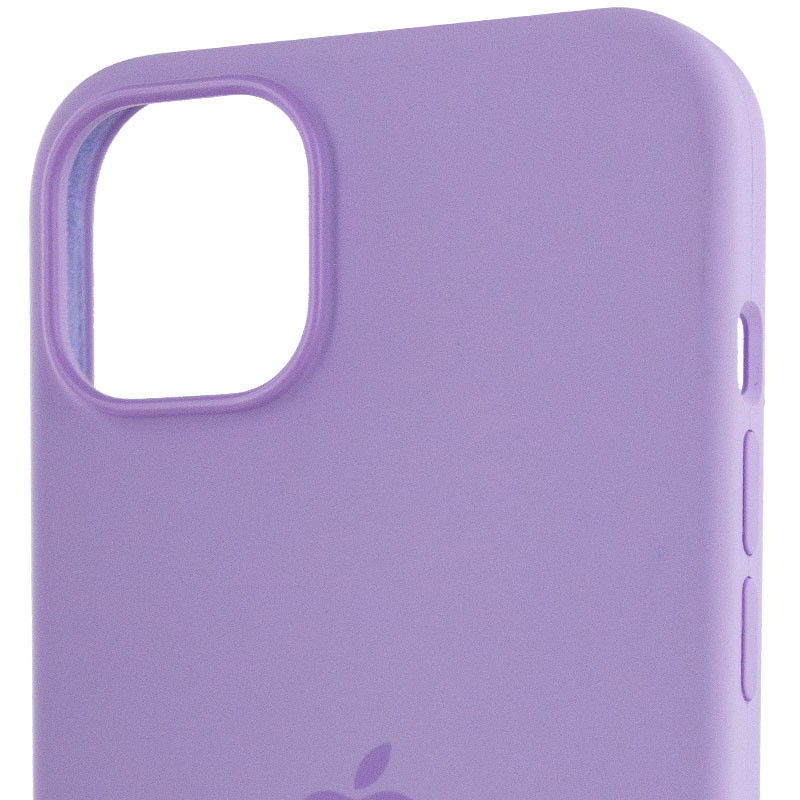 Чехол Silicone case (AAA) full with Magnetic Safe для Apple iPhone 14 Pro Max (6.7") (Сиреневый / Lilac) в магазине vchehle.ua