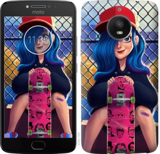 

Чохол Прикольна дівчинка зі скейтбордом на Motorola Moto G7 Power 703601