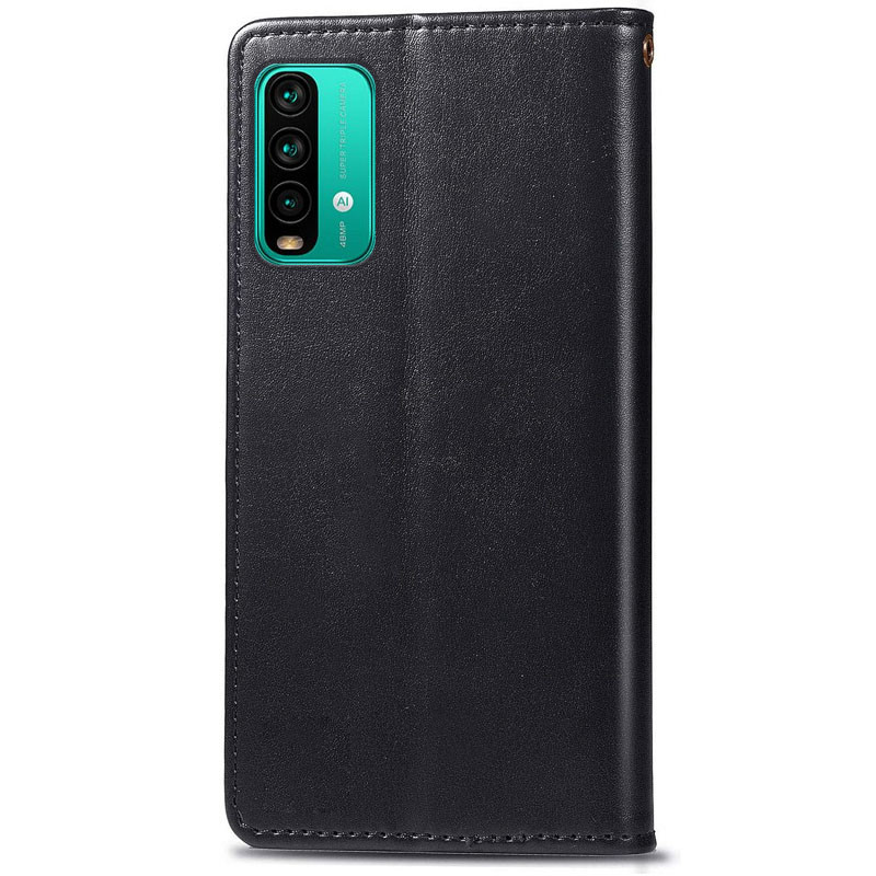 Фото Шкіряний чохол книжка GETMAN Gallant (PU) для Xiaomi Redmi Note 9 4G / 9 Power / Redmi 9T (Чорний) в маназині vchehle.ua