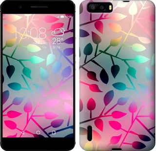 

Чехол Листья для Huawei Honor 6 Plus 626420