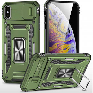 Ударопрочный чехол Camshield Army Ring для iPhone XS (5.8")