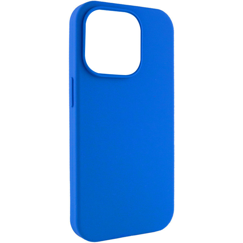 Фото Чехол Silicone Case Full Protective (AA) NO LOGO для Apple iPhone 14 Pro (6.1") (Синий / Capri Blue) на vchehle.ua