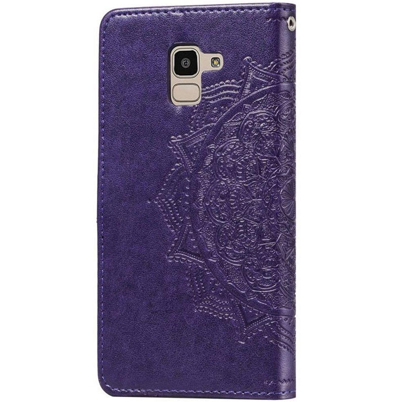 Купити Шкіряний чохол-книжка Art Case з візитницею на Samsung J600F Galaxy J6 (2018) (Фіолетовий) на vchehle.ua