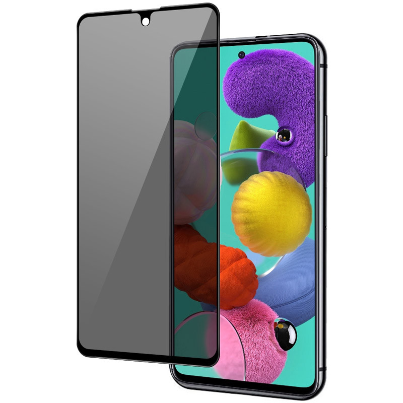 Захисне скло Privacy 5D (full glue) на Samsung Galaxy A71 / Note 10 Lite / M51 / M62