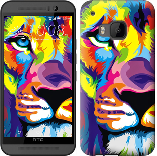 

Чохол Різнобарвний лев на HTC One M9 372683