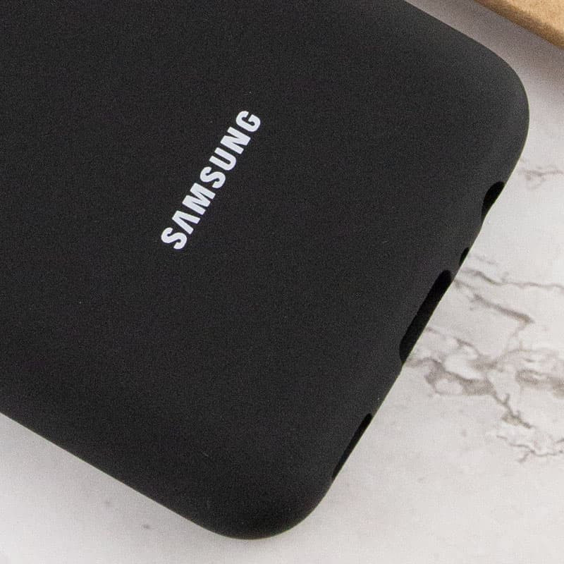 Купить Чехол Silicone Cover Full Protective (AA) для Samsung Galaxy A02s (Черный / Black) на vchehle.ua