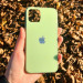 Фото TPU+Glass чохол GLOSSY Logo series для Apple iPhone 11 Pro (5.8") (Салатовий / Light green) на vchehle.ua