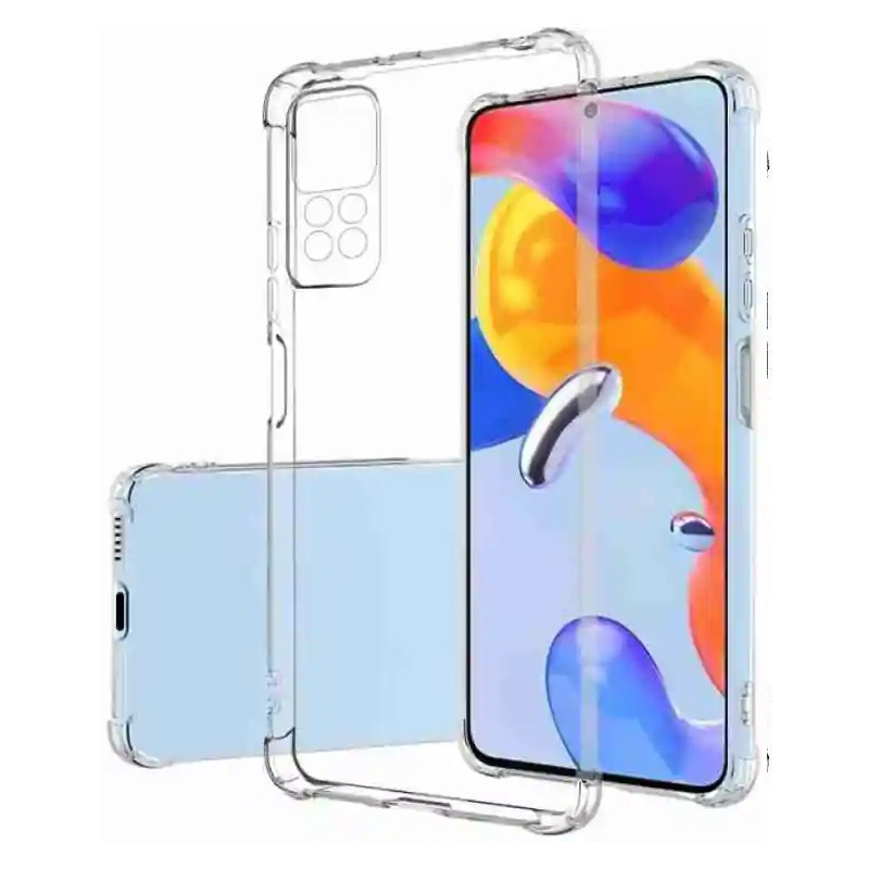 Фото TPU чохол GETMAN Ease logo посилені кути Full Camera на Xiaomi Redmi Note 11 (Global) / Note 11S (Прозорий (прозорий)) на vchehle.ua