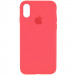 Чохол Silicone Case Full Protective (AA) на Apple iPhone XR (6.1") (Кавуновий / Watermelon red)