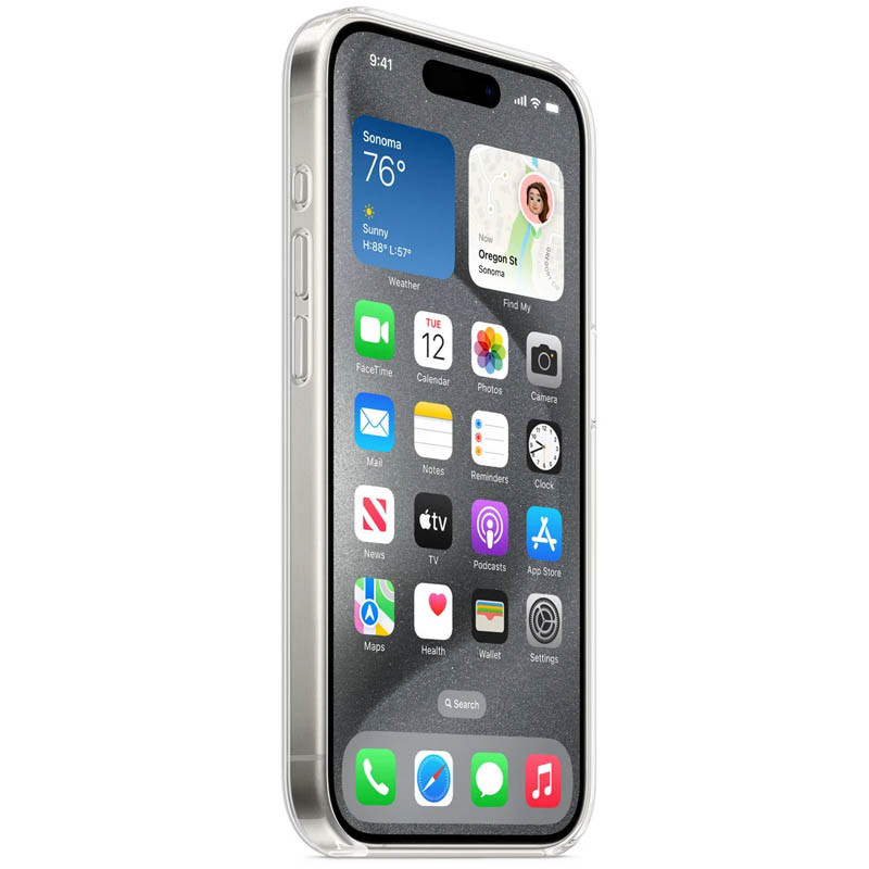 Фото TPU чохол Clear Case with Magnetic safe на Apple iPhone 14 (6.1") (Прозорий (прозорий)) в маназині vchehle.ua