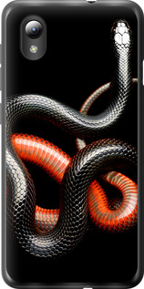 

Чохол Червоно-чорна змія на чорному тлі на ZTE Blade L8 1685053