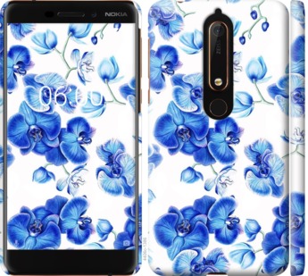 

Чехол Голубые орхидеи для Nokia 6.1 725369
