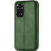 Фото Кожаный чехол-книжка GETMAN Cubic (PU) для Xiaomi Redmi Note 11 (Global) / Note 11S (Зеленый) на vchehle.ua
