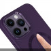 TPU чохол Bonbon Metal Style with Magnetic safe на Apple iPhone 15 Pro (6.1") (Фіолетовий / Dark Purple) в магазині vchehle.ua