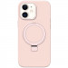 Чехол Silicone Case Full Protective NO LOGO with Ring для Apple iPhone 11 (6.1") (Pink)