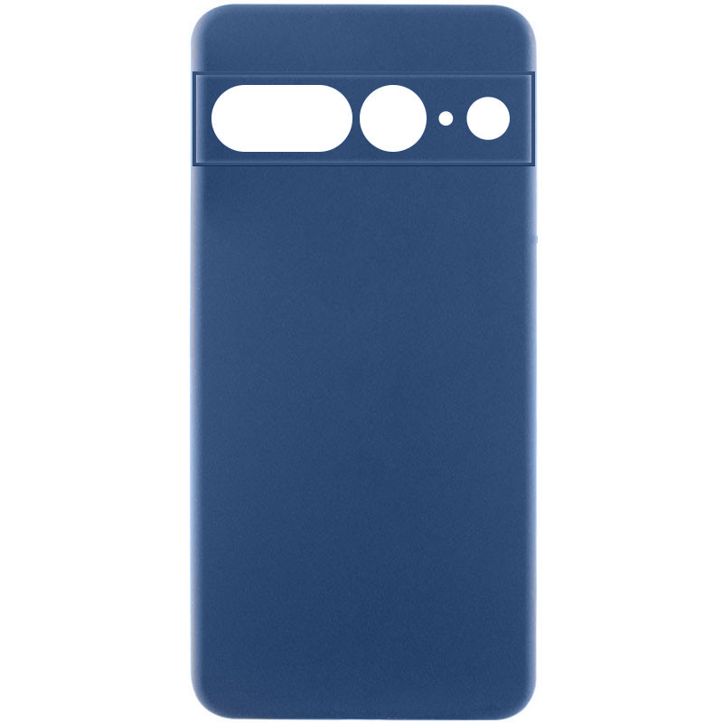 Чохол Silicone Cover Lakshmi Full Camera (AA) на Google Pixel 7 Pro (Синій / Navy blue)