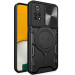 Фото Ударопрочный чехол Bracket case with Magnetic для Xiaomi Poco M4 Pro 4G (Black) на vchehle.ua