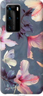 Чехол Нарисованные цветы для Huawei P40 Pro Plus