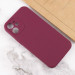 Чехол Silicone Case Full Camera Protective (AA) NO LOGO для Apple iPhone 12 (6.1") (Бордовый / Plum) в магазине vchehle.ua