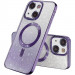 TPU чехол Delight case with Magnetic Safe с защитными линзами на камеру для Apple iPhone 13 mini (5.4") (Фиолетовый / Purple)