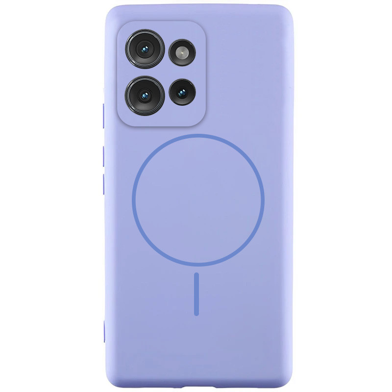 Чохол Silicone Cover Lakshmi Full Camera (AA) with MagFit на Motorola Edge 50 Neo (Бузковий / Dasheen)