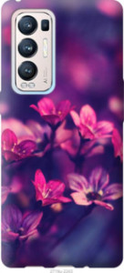 Чехол Пурпурные цветы для Oppo Reno5 Pro Plus