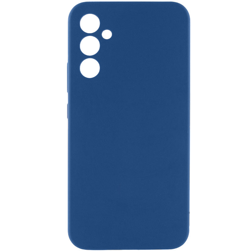 Чехол Silicone Cover Lakshmi Full Camera (AAA) для Samsung Galaxy S24 FE (Синий / Denim Blue)