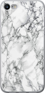 Чехол Мрамор белый для iPhone 8