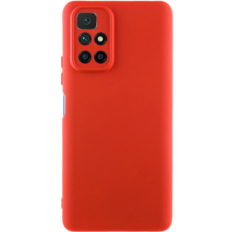 Чехол TPU GETMAN Liquid Silk Full Camera для Xiaomi Redmi 10 (Красный / Red)