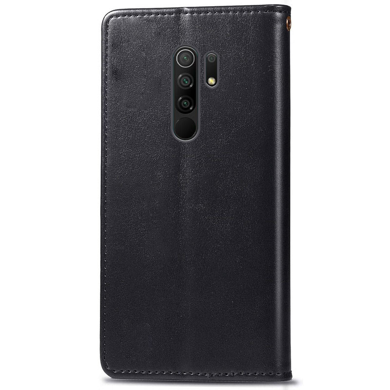 Шкіряний чохол книжка GETMAN Gallant (PU) для Xiaomi Redmi 9 (Чорний) в магазині vchehle.ua