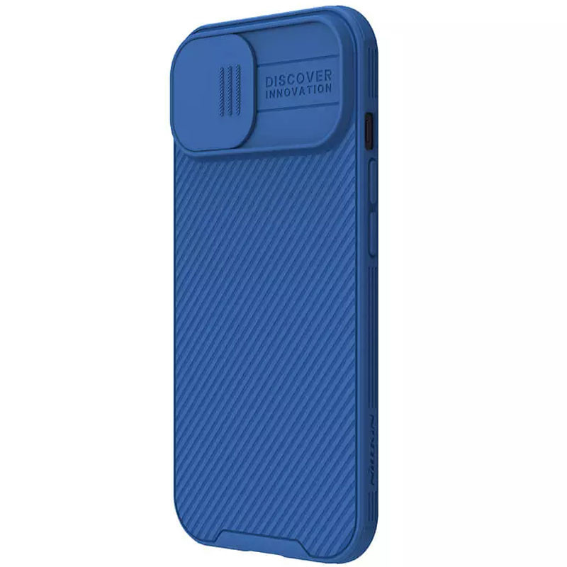 Фото Карбоновая накладка Nillkin CamShield Pro для Apple iPhone 15 (6.1") (Blue) в магазине vchehle.ua