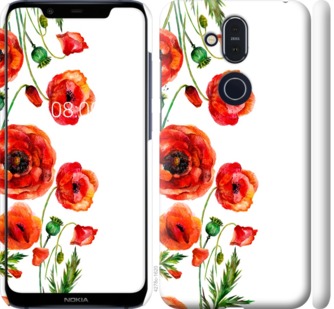 

Чохол Намальовані маки на Nokia 8.1 764853