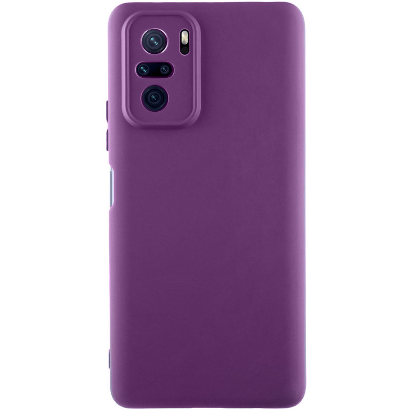 Чехол Silicone Cover Lakshmi Full Camera (AAA) для Xiaomi Redmi Note 10 / Note 10s / Poco M5s (Сливовый / Purple)