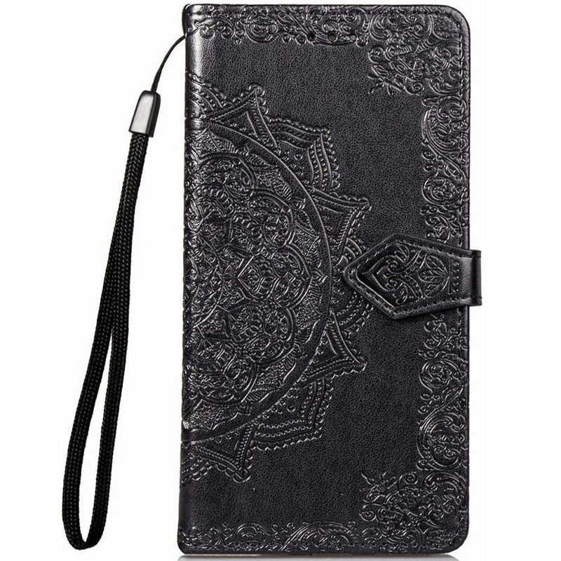 Шкіряний чохол-книжка Art Case з візитницею на Samsung J600F Galaxy J6 (2018) (Чорний)