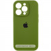 Чехол Silicone Case Full Camera Protective (AA) для Apple iPhone 16 (6.1") (Зеленый / Dark Olive)