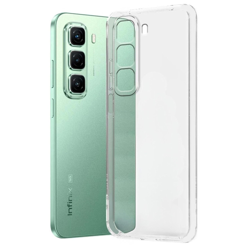 TPU чехол Epic Transparent 1,5mm Full Camera для Infinix Hot 50 4G (Бесцветный (прозрачный))