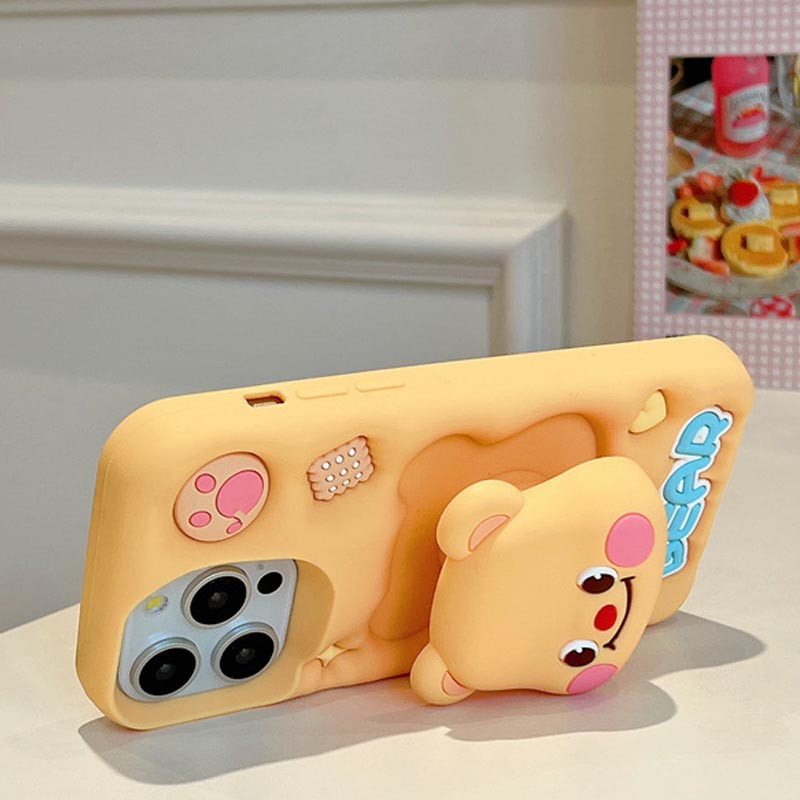 Фото Силиконовый чехол Funny 3D для Apple iPhone 12 Pro Max (6.7") (Little bear) на vchehle.ua