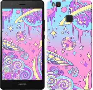 Чехол Розовая галактика для Huawei P9 Lite