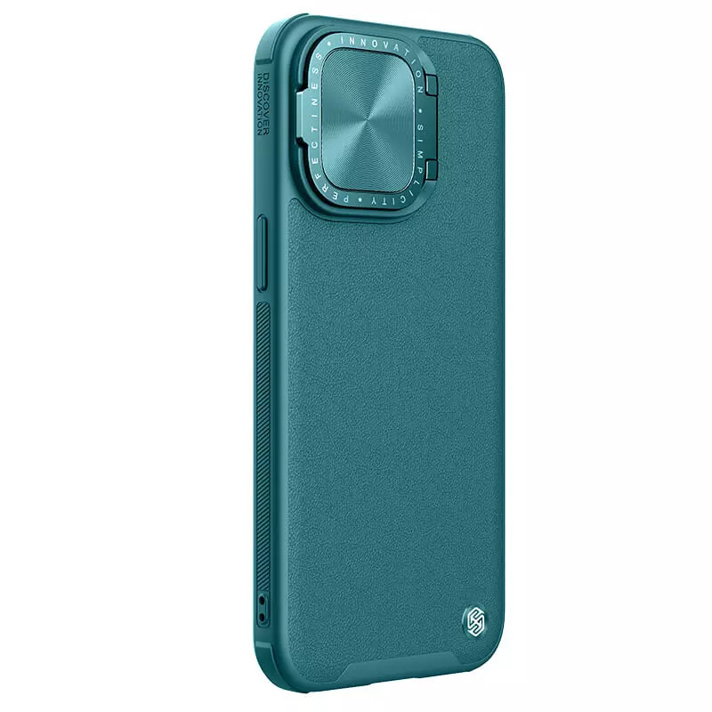 Шкіряна накладка Nillkin Camshield Leather Prop на Apple iPhone 15 Pro (6.1") (Green)